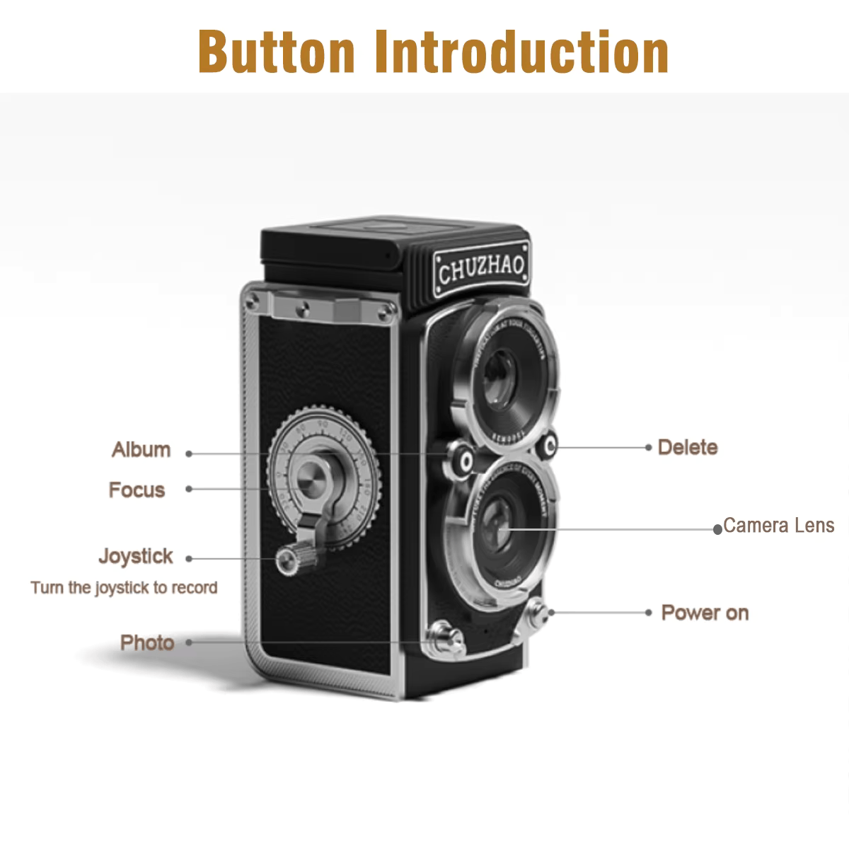 Gizmoteria™ Retro Dual Lense Digital Camera