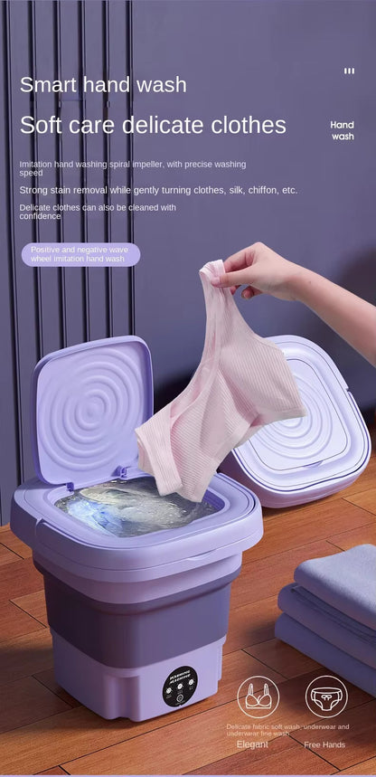 Gizmoteria™ 8L Portable Folding Washing Machine
