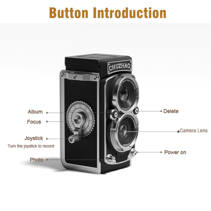 Gizmoteria™ Retro Dual Lense Digital Camera